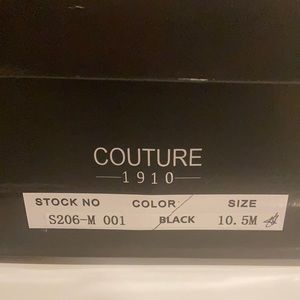 Couture 1910 Black Velvet Slip on Shoe